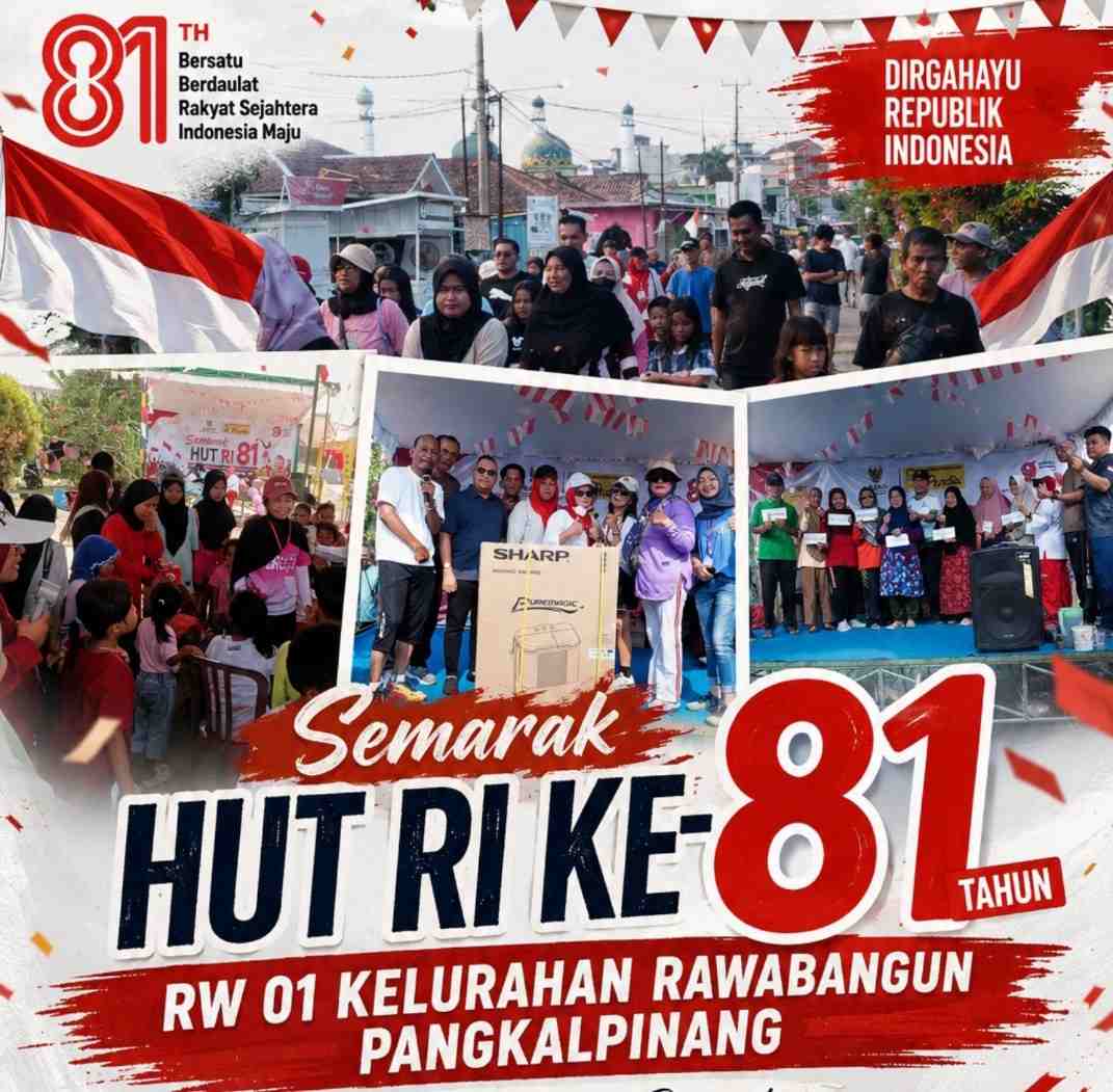 warga RW 01 Rawabangun Hebohkan Jalan santai dan menangkap bebek  dalam Semarak HUT RI ke -81 tahun